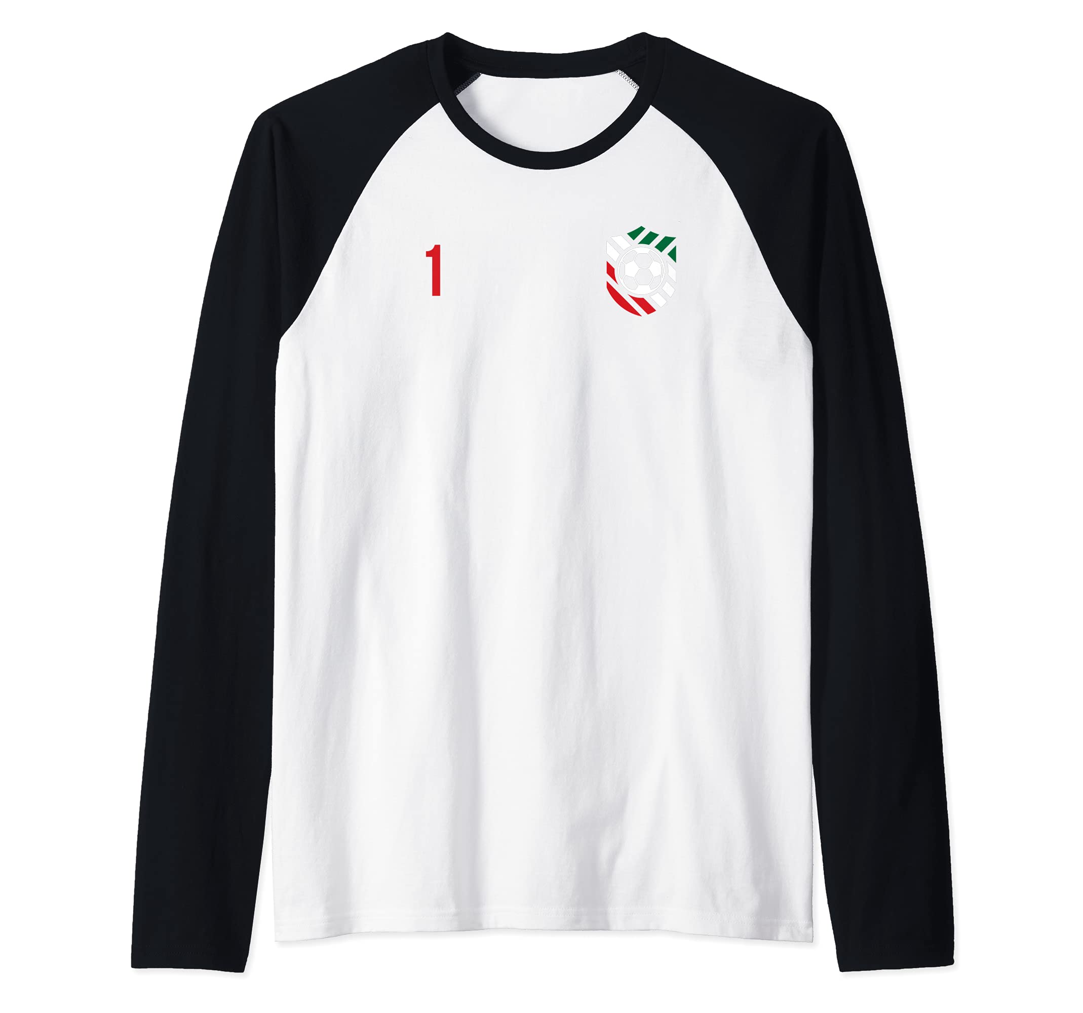 Flag Mexico Raglan Baseball Tee