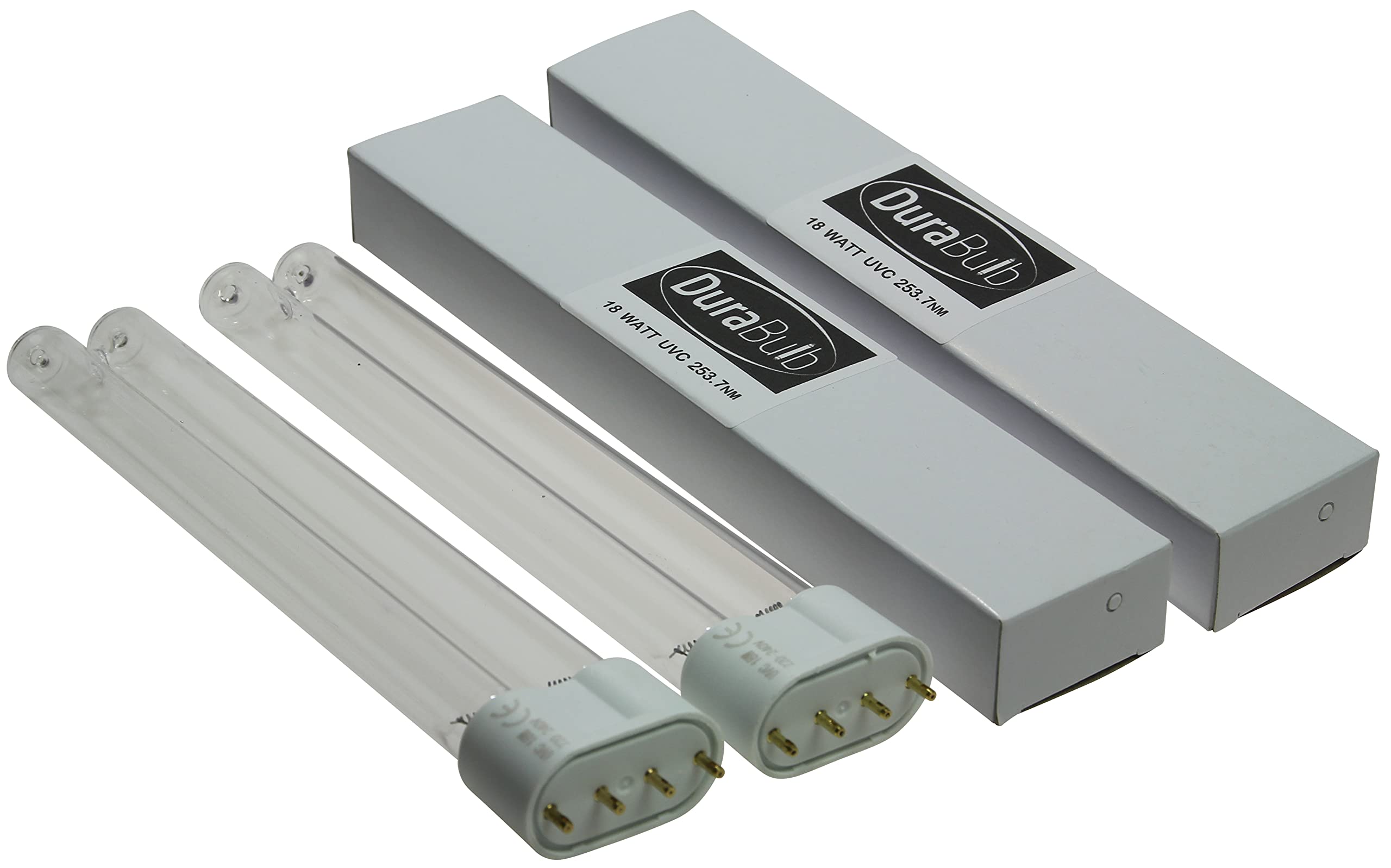 DuraBulb Twin Pack Replacement 18W UV (Ultra Violet) Bulb Lamp for Pond UVC Filters & Clarifiers