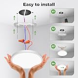 zemty 12W LED Ceiling Light 3000K 4000K 6500K IP44 Bathroom Ultra Thin 16cm view 5