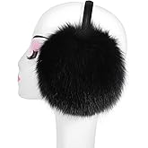 Bibury Real Fox Fur Earmuffs, Winter Ear Muffs, Cold Weather Head Warmer…