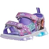 Disney Girls Frozen LED Light Up Sandal Outdoor Slipon Quick Dry Waterproof Shoe Size 5-10 Toddler 11-12 Little Kid