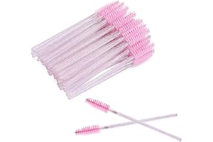 Aitakl Crystal Lash Wands,100PCS Lash Brush Mascara Wands Eyelash Brushes Disposable Eyelash Wands Eyebrow Brush,Eyelash Exte