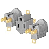 LYOOWNG (3 Pack) 3 Prong to 2 Prong Adapter, Non