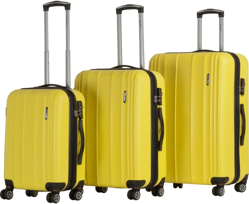 calpak luggage yellow