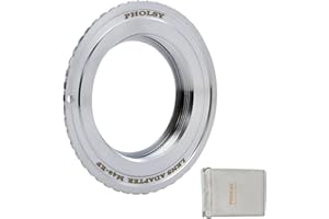 PHOLSY Lens Mount Adapter Manual Focus Compatible with M42 42mm Mount Lens to Canon EOS EF Mount Camera Body, M42 to EF