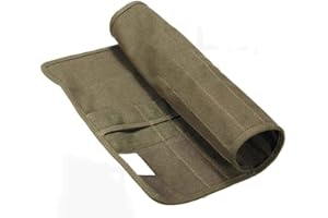 EORTA Canvas Brush Holder 22 Slot Artist Paint Brushes Storage Bag Roll Up Scraper Case Stationery Organizer Tools for Home, 