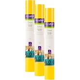 Cricut Everyday Iron On, Yellow - 3-Pack of 2ft Rolls (12"x24") Heat Transfer Vinyl for Shirts, Hats, Décor & More