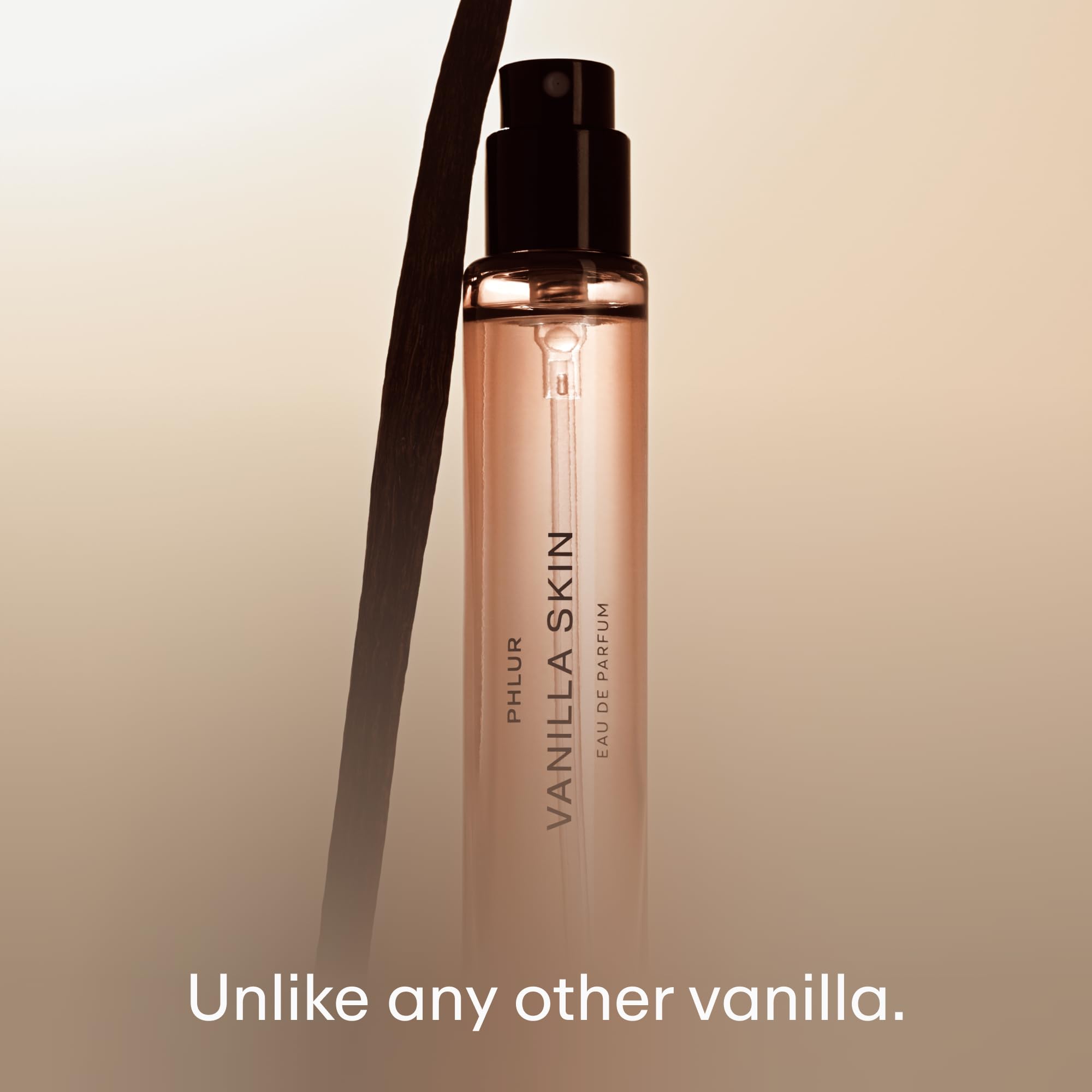 PHLUR Vanilla Skin Eau de Parfum - Travel Size Perfume Fragrance - Vanilla Perfume with Pink Pepper, Cashmere Wood & Sandalwood (9.5mL)
