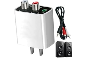 Bluetooth 5.4 Receiver Audio Adapter, Wireless Converter for Old Speakers and Stereo Systems, RCA/AUX Connection, 30m Range, 