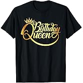 Birthday Queen Shirt for Ladies Birthday Crown Birthday Fun T-Shirt