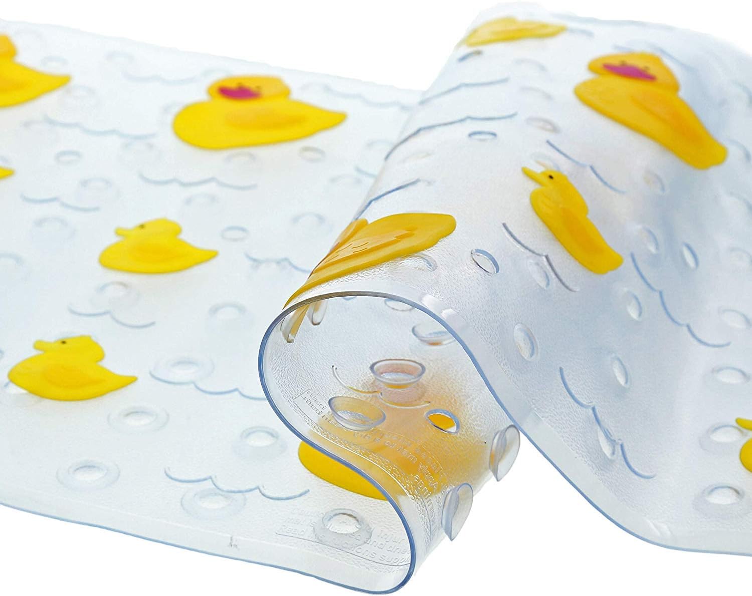 Home Flair Kids Ducks Non Slip Bath Mat With 120 Suction Cups, Multi Coloured, 68 x 39 cm (Rectangular) - Image 4