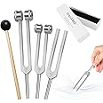 Tuning Forks for Healing Set (128HZ, 256HZ, 512HZ),Tuning Fork with Reflex Hammer 3-Piece Tuning Forks Perfect for Healing, Chakra, Sound Therapy, Keep Body, Mind and Spirit in Perfect Harmony