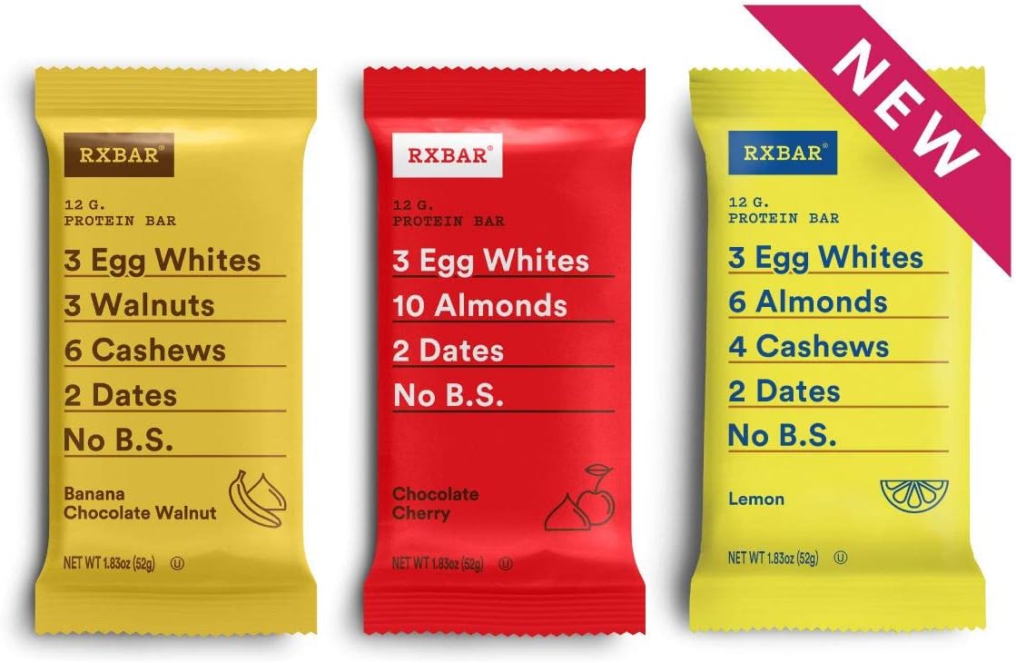 Brand New Rx Bar Flavors - Single Bars (3 Bar Sampler)