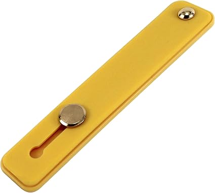 Amazon ホワイトナッツ スマホバンド スマホベルト 落下防止 シリコン 韓国 ストラップ スタンド スライドベルト 13 イエロー ホールドリング 通販