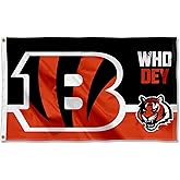 Cincinnati Bengals Who Dey Flag Outdoor Indoor 3x5 Foot Banner