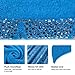 LANGRIA Mermaid Tail Blanket for Adults and Children Soft Warm All Season Snuggle Sleeping Life-Like Little Mermaid Glittering Flannel Throw Blanket for Bed Sofa Couch (60 x 25 inches, Blue)