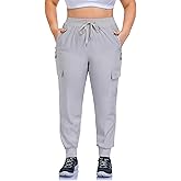 ZERDOCEAN Women's Plus Size Hiking Pants Lightweight Quick Dry Cargo Joggers Athletic Pants