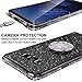 OCYCLONE for Galaxy S8 Plus Case, Cute Glitter Phone Case for Women Girls with Kickstand, Bling Diamond Rhinestone Bumper with Ring Stand for Samsung Galaxy S8+ Plus Case - Mauve Black
