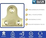 SISI UK Brass Picture Hanging Plates 25mm Pack of 10 Mirror Frame Hangers view 3