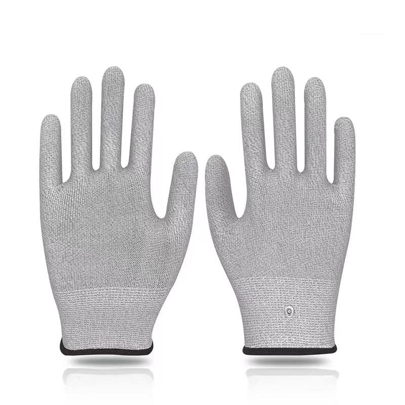 Photo 1 of BIKIBOON Conductive Gloves Faraday Cage Anti-Radiation RF Shielding Protection for Hands and Wrists Use with Touch Screens, Keyboards 1 pair
