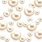White Vase Filler | 150PCS Pearls Bead for Centerpieces Vases | 8/14/20 mm No Hole Beads, Fake Pearls for Wedding Birthday Theme Party Table Centerpieces Decor