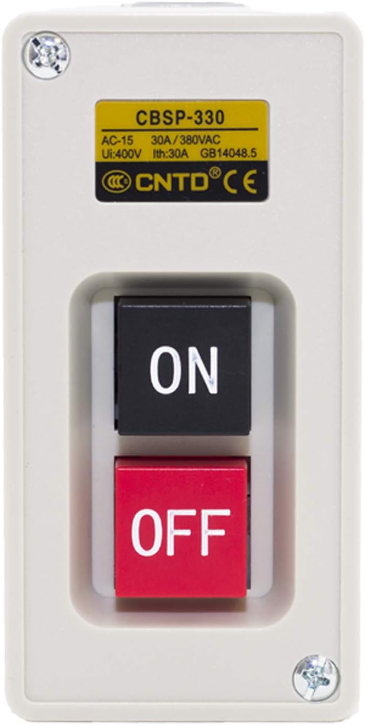 Interruptor de botón de encendido y apagado de 3 fases, 30 A, 3,7 kW ...