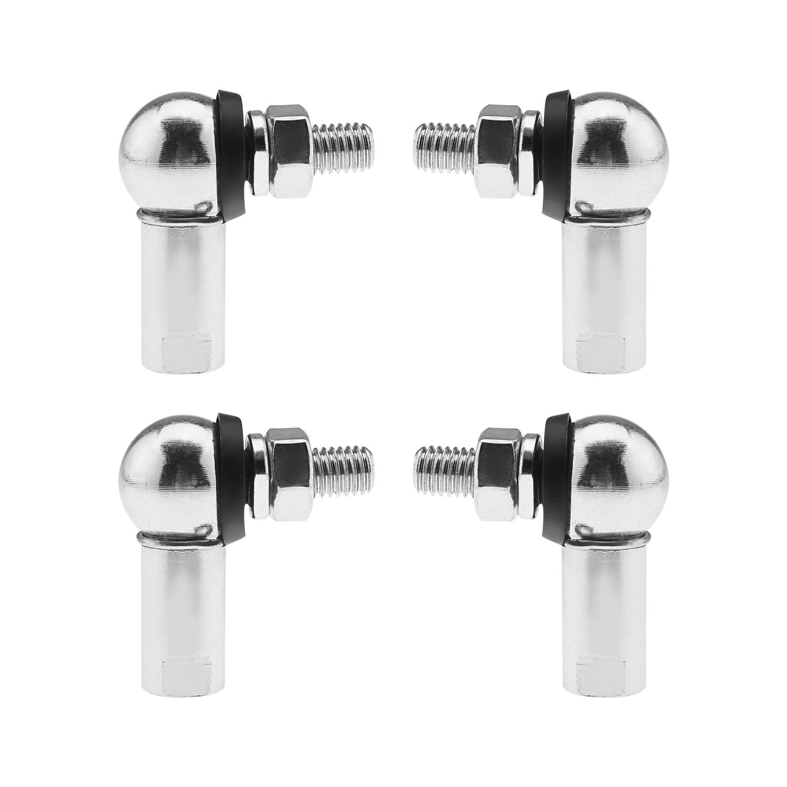 OTOTEC 4Pcs Angle Linkage Ball Joint Kit, with Spring Clip Dust Seal CS DIN 71802 Gear Linkage Replacements -M8 (LH and RH))