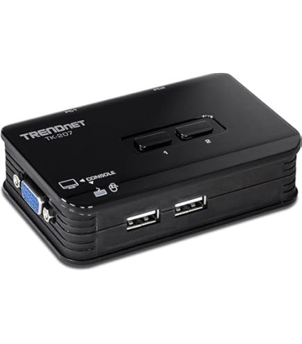 Amazon.com: StarTech.com 2 Port USB VGA KVM Switch - Single VGA