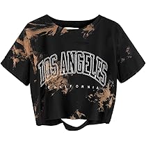 Avanova Women's Leopard Graphic Tees Short Sleeve Distressed