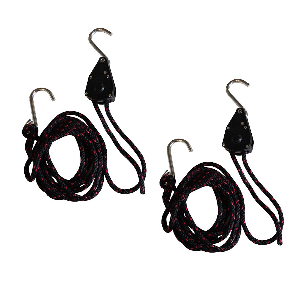 Gazechimp pcs Correa con Ganchos Polea Cuerda de Canoa de Kajak para