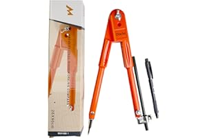 Dtacke Professional Woodworking Compass Pencil Marking Compass Circle Maker Scriber for Geometry (Medium)