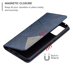 nincyee Flip Case for Vivo V21E 4G,Rhombus Pattern