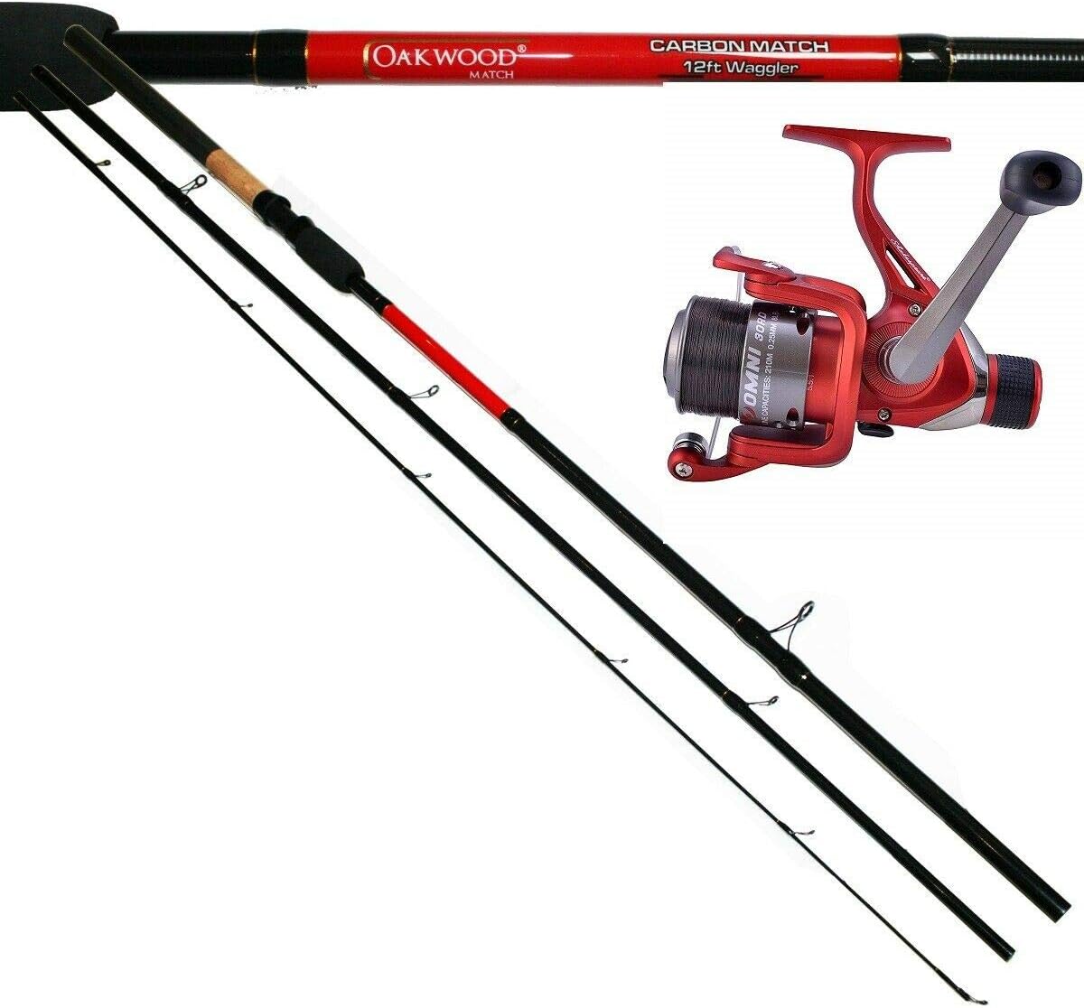 OAKWOOD SHAKESPEARE OMNI REEL +12 FT FLOAT ROD COURSE FISHING TACKLE