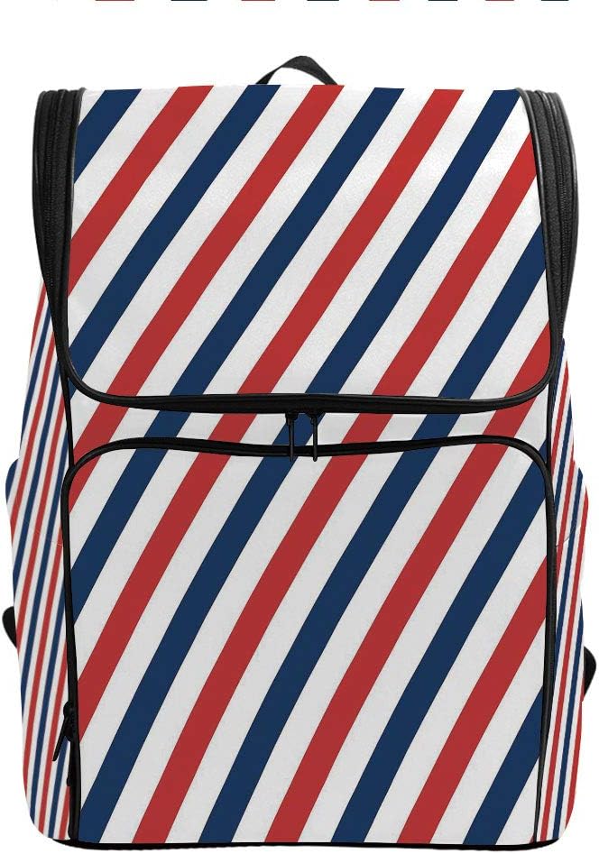SCOCICI Computer Backpack,Vintage Barber Pole Helix of,Gift for Starting School