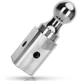 Souyou GNXA2000 Gooseneck Turn Over Ball 2-5/16" Replacement Gooseneck Hitch Ball Compatible with B&W Trailer Hitches-1 Year Warranty (Chromed)