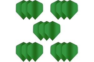 MageRabbit Extra Thick Standard Dart Flights, 5 Sets (15 Flights), 5 Colors