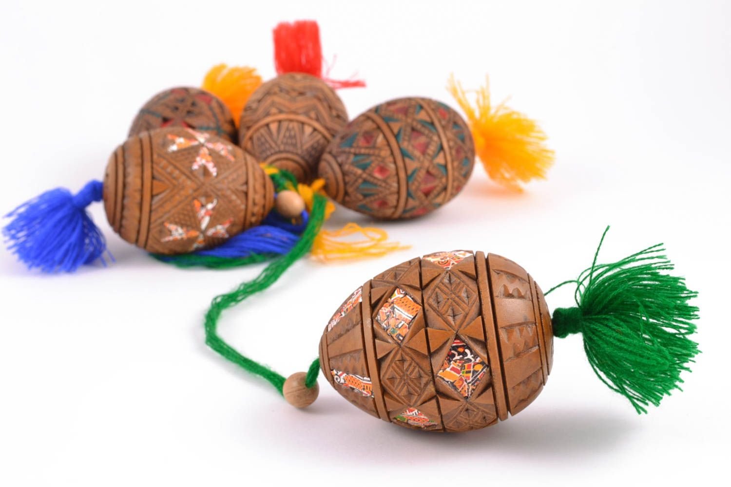 Easter Egg Handmade Decorative Egg Easter Decor Wooden Eggs Easter