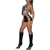 MakeMeChic Women's Mini Shorts Low Waist Cut Out Skinny Party Hot Pants Clubwear