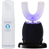 Martenit Automatic Electric Toothbrush Portable Washable Soft Bristles 30s Automatic Timer Wireless Charging Dual-Use for Travel &amp; Home
