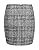 Haoduoyi Women's Soft High Waist Plaid A Line Zip up Bodycon Party Mini Skirt