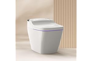 VOVO STYLEMENT TCB-090S Smart Bidet Toilet for bathrooms, Elongated One Piece Toilet, 1.12 GPF, Auto Dual Flush, ADA Chair Height, Heated Seat, Made in Korea