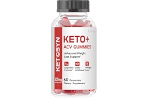 kivus Ketosyn Gummies - Ketosyn Apple Cider Vinegar Keto Gummies (Single, 60 Gummies)
