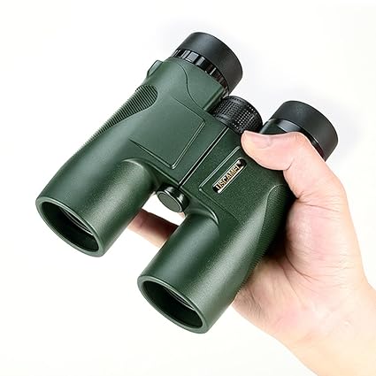 USCAMEL Fernglas Testsieger, 10x42 Wasserdicht Metallische Spiegelkörper Grüner Film Hohe Binoculars