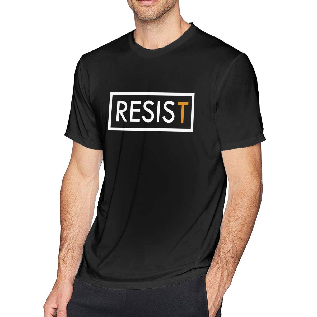 Defet S Big Tall T Shirt Printed Resist Crewneck Running Workout Shirts Athletic Short Sle