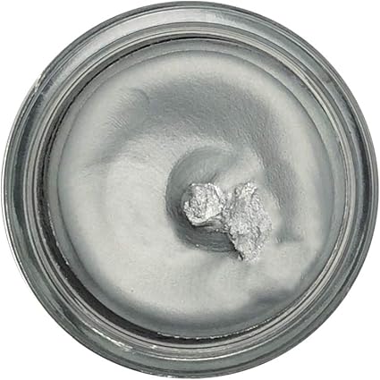 metallic silver shoe polish