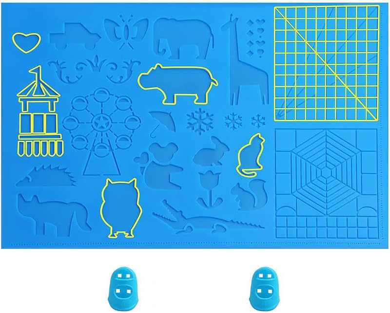 Shiwaki 3D Silicone Pad for 3D Drawing Pen - Animal Pattern, 41.5x27.5cm