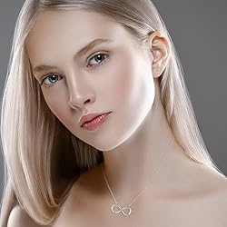 Mystigold Infinity Necklace for women in 18K Gold