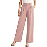 Sarin Mathews High Waisted Wide Leg Pants for Women Business Casual Dress Pant Palazzo Long Work Trousers with Pockets