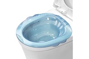 Sitz Bath, Anti-Overflow Sitz Bath for Toilet, Portable Over The Toilet Sitz Bath for Hemorrhoids, Sitz Bath Postpartum for H