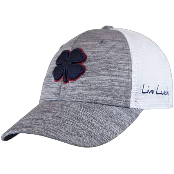 Casquette Homme Rouge Trèfle Live Lucky Flex – Taille L/XL – Stretch Golf/Balle